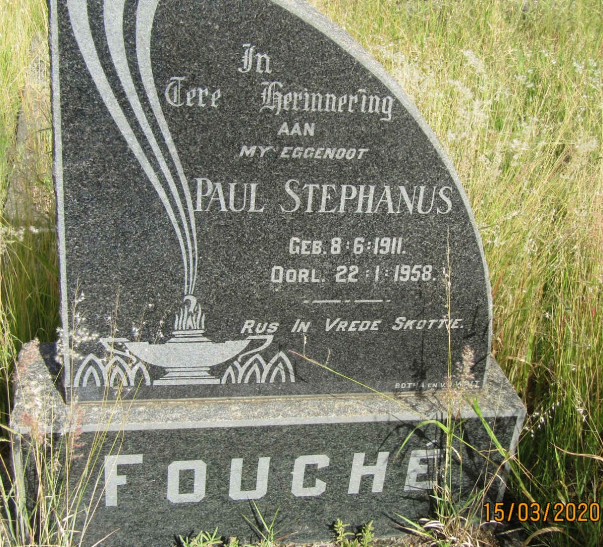 FOUCHE Paul Stephanus 1911-1958