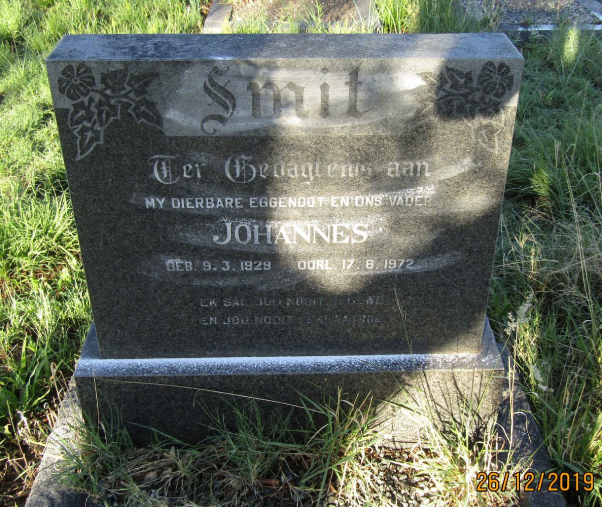 SMIT Johannes 1929-1972