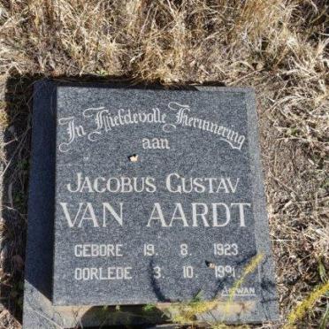 AARDT Jacobus Gustav, van 1923-1991