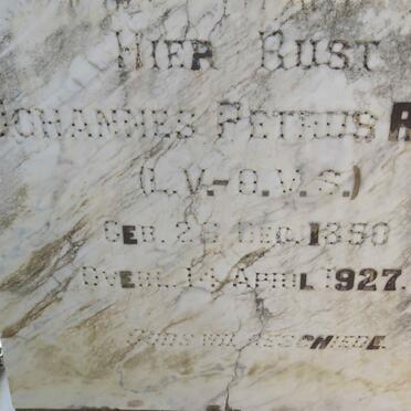 ROUX Johannes Petrus 1850-1927