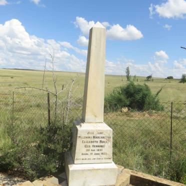 ROUX Willemina Margaretha Elizabeth nee HENNING 1857-1923