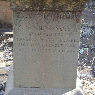 RUSSELL John H. -1886