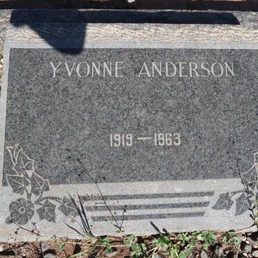 ANDERSON Yvonne 1919-1963