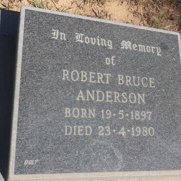 ANDERSON Robert Bruce 1897-1980
