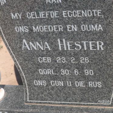 BOOYSEN Anna Hester 1926-1990