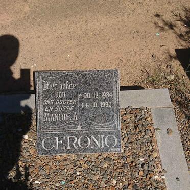 CERONIO Mandie A. 1984-1990