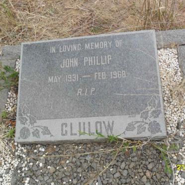 CLULOW John Phillip 1931-1968