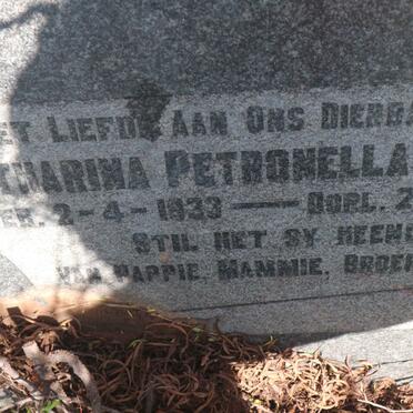 COETZEE Catharina Petronella 1933-1951