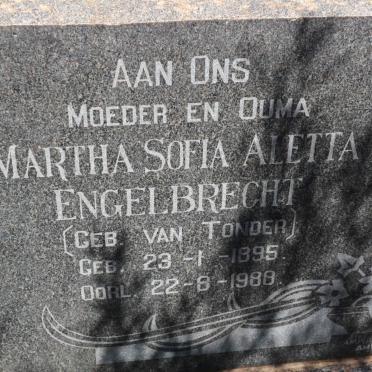 ENGELBRECHT Simon Christoffel 1892-1963 &amp; Martha Sofia Aletta VAN TONDER 1895-1988