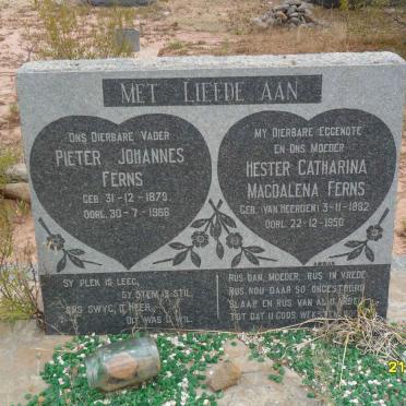 FERNS Pieter Johannes 1879-1966 &amp; Hester Catharina Magdalena VAN HEERDEN 1882-1950