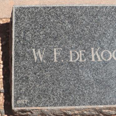 KOCK W.F., de