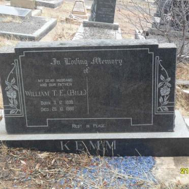 KEMM William T.E. 1898-1966