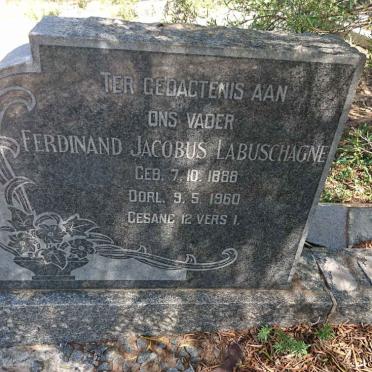 LABUSCHAGNE Ferdinand Jacobus 1888-1960