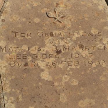 MAARTENS Mathijs D. 1907-1908