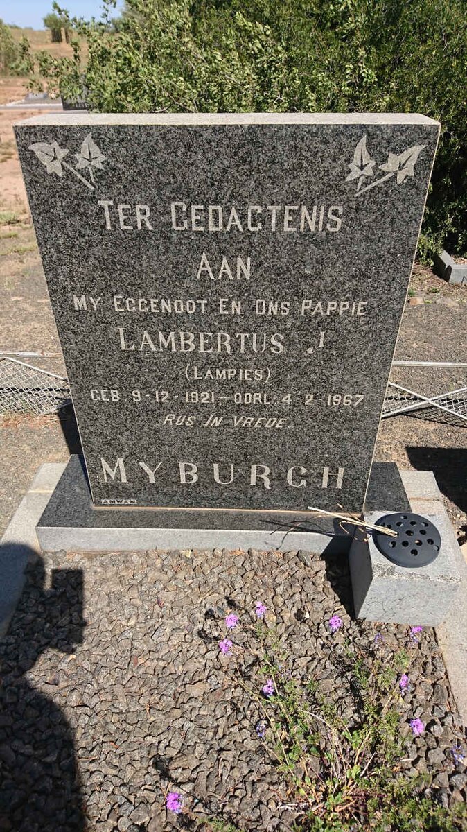 MYBURGH Lambertus J. 1921-1967