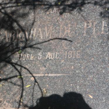 PLESSIS Jan Abraham, du -1916