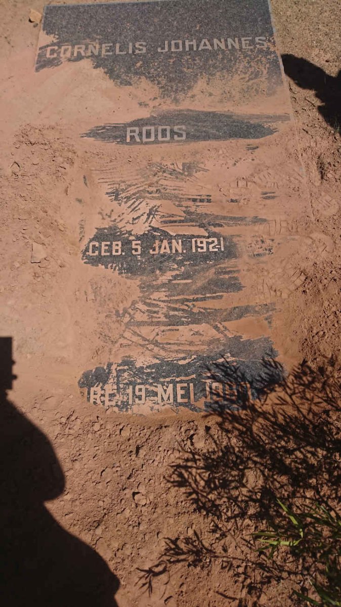 ROOS Cornelis Johannes 1921-1960