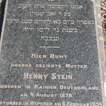 STEIN Henny 1878-1934