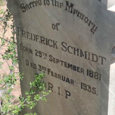 SCHMIDT Frederick 1881-1935
