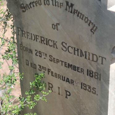 SCHMIDT Frederick 1881-1935