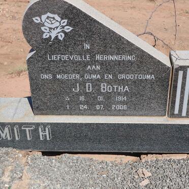 SMITH P.J.J. 1903-1962 &amp; J.D. BOTHA 1914-2006