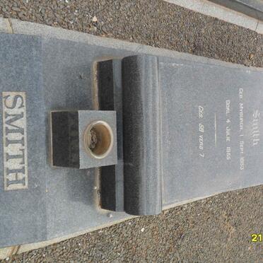 SMITH Hester Jacoba nee MYBURGH 1883-1955