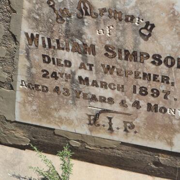 SIMPSON William -1897