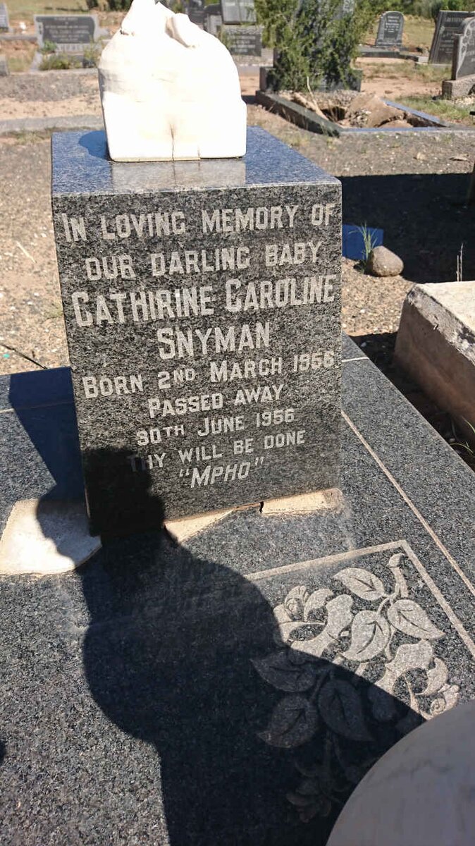 SNYMAN Cathirine Caroline 1956-1956