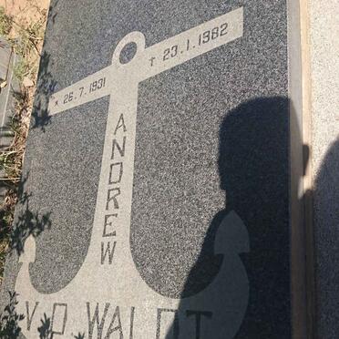 WALDT Andrew, v.d. 1931-1982