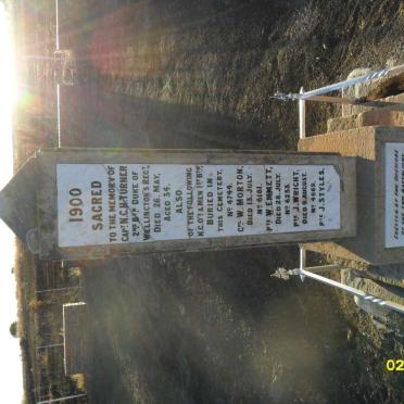 TURNER N.C.H. -1900 :: MORTON W. -1900 :: EMMETT W. -1900 :: WRIGHT J. -1900 :: STYLES J. -1900