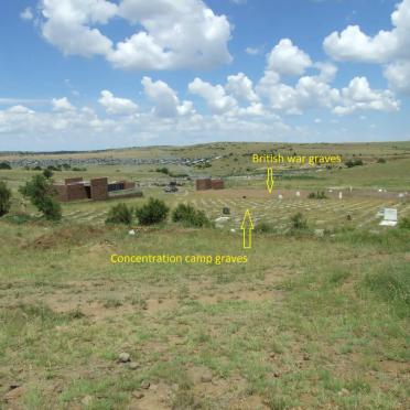 4. Overview of the concentration camp cemetery and British war graves