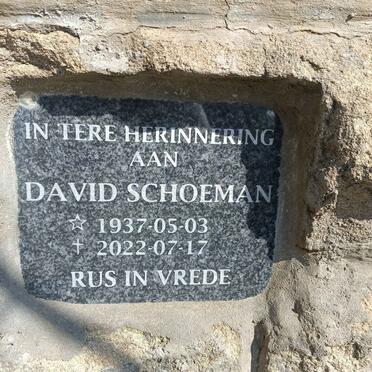 SCHOEMAN David 1937-2022
