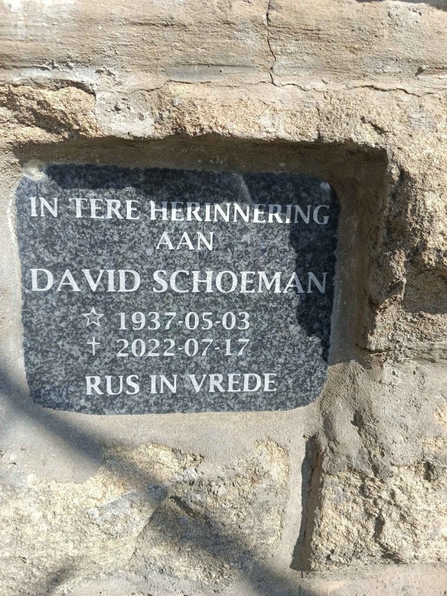 SCHOEMAN David 1937-2022