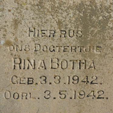 BOTHA Rina 1942-1942