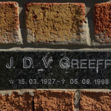 GREEFF J.D.V. 1927-1998