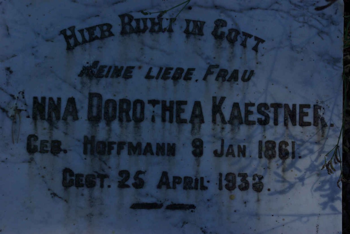 KAESTNER Anna Dorothea nee HOFFMANN 1861-1936