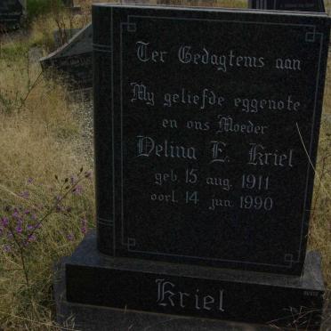 KRIEL Delina E. 1911-1990