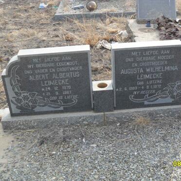 LEIMECKE Albert Albertus 1879-1967 &amp; Augusta Wilhelmina LUTZKE 1883-1972