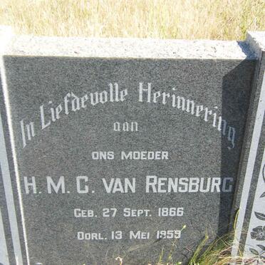 RENSBURG H.M.C., van 1866-1959