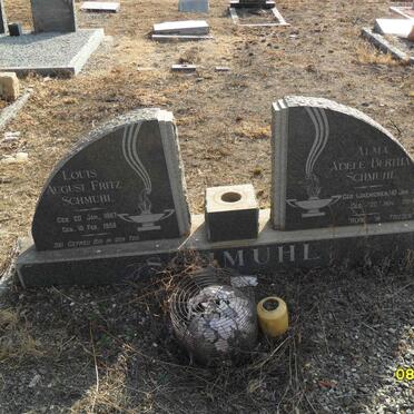 SCHMUHL Louis August Fritz 1867-1955 &amp; Alma Adele Bertha JAENICHEN 1875-1964