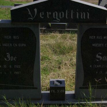 VERGOTTINI Joe 1922-1987 &amp; Sannie EARLE 1926-1986