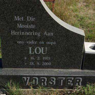 VORSTER Lou 1919-2000