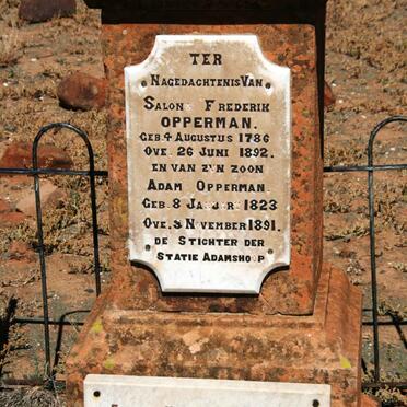 OPPERMAN Salono Frederik 1786-1892 :: OPPERMAN Adam 1823-1891