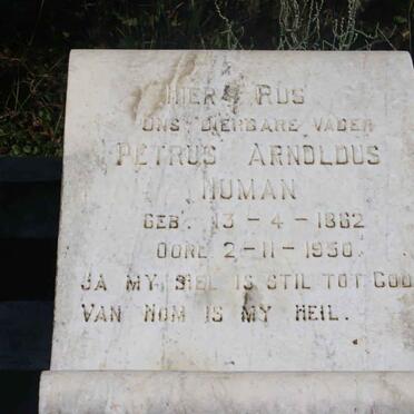 HUMAN Petrus Arnoldus 1862-1950