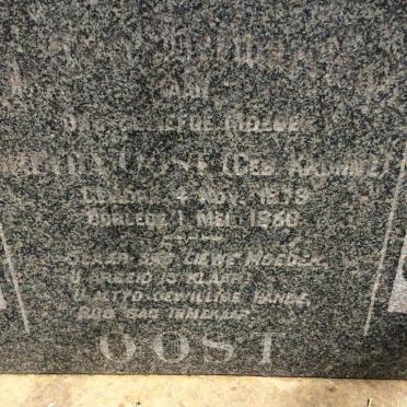 OOST Gretha nee KROHNE 1879-1950