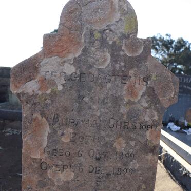 BOTHA Jan Abraham Christoffel 1899-1899