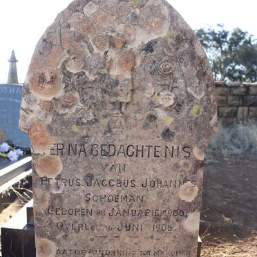 SCHOEMAN Petrus Jacobus 1906-1906