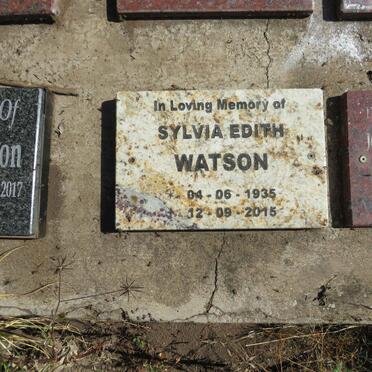 WATSON Sylvia Edith 1935-2015