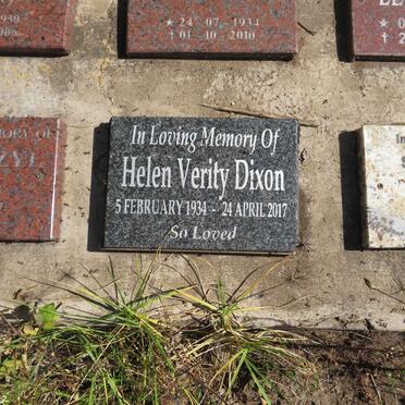 DIXON Helen Verity 1934-2017