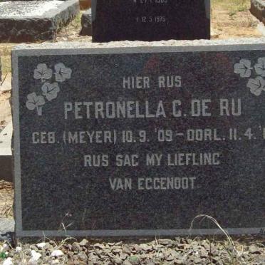 RU Petronella C., de nee MEYER 1909-1961